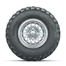 GTW Medusa Machined/Silver 10 in Wheels with 22x11.00-10 Rogue All Terrain Tires – Full Set