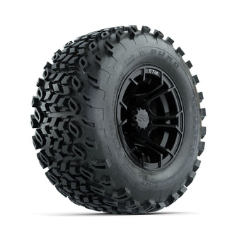 GTW Spyder Matte Black 10 in Wheels with 20x10-10 Duro Desert All Terrain Tires  Full Set