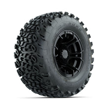 GTW Spyder Matte Black 10 in Wheels with 20x10-10 Duro Desert All Terrain Tires  Full Set