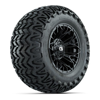 Set of (4) 12 in GTW® Stellar Black Wheels with 23x10.5-12 Predator All-Terrain Tires