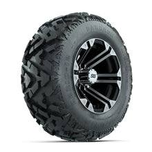 12ù GTW Specter Black and Machined Wheels with 23ù Barrage Mud Tires  Set of 4