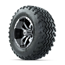 GTW Storm Trooper Machined/Black 12 in Wheels with 23x10.00-12 Rogue All Terrain Tires  Full Set