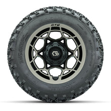 GTW® Nexus Gloss Black/Satin Bronze 12 in Wheels with 22x11.00-12 Rogue All-Terrain Tires – Full Set