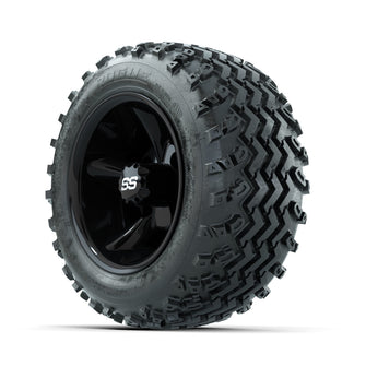 GTW Godfather Black 10 in Wheels with 18x9.50-10 Rogue All Terrain Tires  Full Set