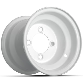 8" GTW White Steel Wheel (Centered)