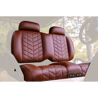 MadJax Aviator EZGO TXT/RXV & MadJax XSeries Coffee Front Seat Cushions with Thermaflex