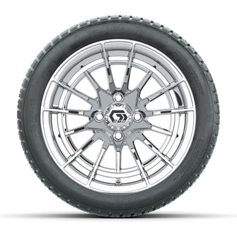 GTW® Boost Chrome 14 in Wheels with 205/30-14 Fusion Street Tires – Full Set