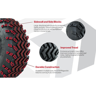 18x9.50-10 GTW Rogue All Terrain Tire