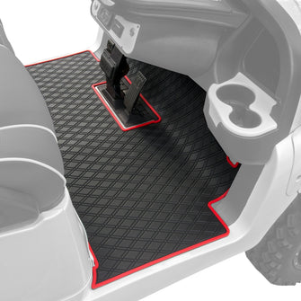 Xtreme Floor Mats for Club Car Precedent / Onward / Tempo / Villager & V4L - Black/Red