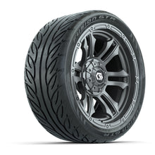 GTW Shogun Gunmetal 14 in Wheels with 205/40-R14 Fusion GTR Steel Belted Street Tires  Full Set