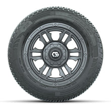 GTW® Shogun Gunmetal 12 in Wheels with 215/50-R12 Fusion S/R Steel Belt Radial Tires – Full Set