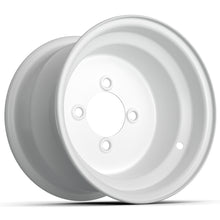 10x7 White Steel Wheel (3:4 Offset)