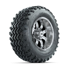 GTW Tempest Chrome 12 in Wheels with 23x10.00-12 Rogue All Terrain Tires  Full Set