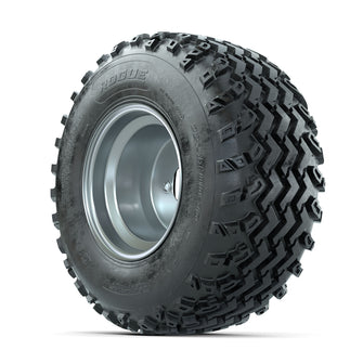 GTW Steel Silver 3:5 Offset 10 in Wheels with 22x11.00-10 Rogue All Terrain Tires  Full Set