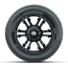 GTW Shogun Gloss Black 14 in Wheels with 205/30-14 Fusion Street Tires  Full Set