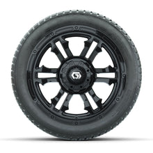 GTW® Shogun Gloss Black 14 in Wheels with 205/30-14 Fusion Street Tires – Full Set