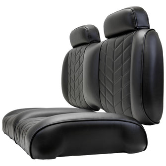 MadJax Aviator Club Car Precedent/Tempo/Onward Black Front Seat Cushions (Years 2012-Up)