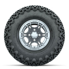 GTW Spyder Silver Brush 10 in Wheels with 22x11-10 Predator All Terrain Tires  Full Set