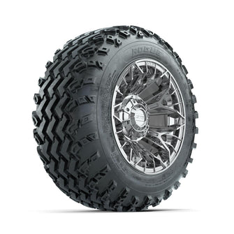 GTW Stellar Chrome 12 in Wheels with 22x11.00-12 Rogue All Terrain Tires – Full Set