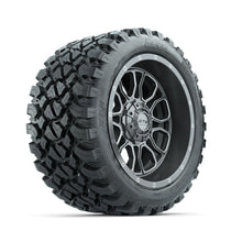 GTW Volt Gunmetal/Machined 14 in Wheels with 23x10-R14 Nomad All Terrain Tires - Full Set