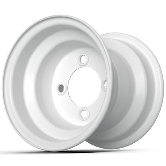 8" GTW White Steel Wheel (Centered)