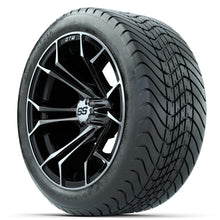 GTW Spyder Machined/Black 14 in Wheels with 225/30-14 Mamba Street Tires  Full Set