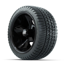 GTW Godfather Black 12 in Wheels with 205/30-12 Fusion Street Tires  Full Set