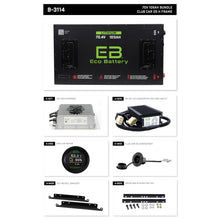 Club Car DS H Frame Eco Lithium 70v 105Ah Battery Bundle