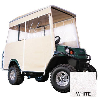 RedDot EZGO TXT 4-Passenger w/80" RedDot Top White 3-Sided Track Style Vinyl Enclosure (Years 1994.5-Up)