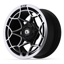 14″ GTW® Nexus Gloss Black with Silver Face Wheel