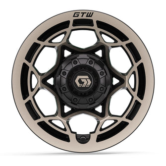 12″ GTW® Nexus Gloss Black with Satin Bronze Face Wheel