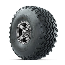 GTW Ranger Machined/Black 8 in Wheels with 22x11.00-8 Rogue All Terrain Tires  Full Set