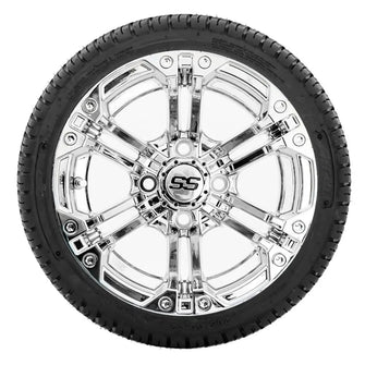 12” GTW Specter Chrome Wheels with 18” Fusion Street Tires – Set of 4 PN# A19-349 GTW 