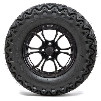 12” GTW Spyder Black and Machined Wheels with 23” Predator A/T Tires – Set of 4 PN# A19-386 GTW 