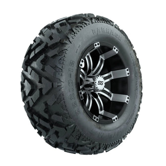 12” GTW Tempest Black and Machined Wheels with 23” Barrage Mud Tires – Set of 4 PN# A19-261 GTW 