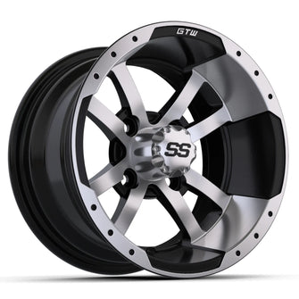 12&Prime; GTW&reg; Storm Trooper Black with Machined Accents Wheel PN# 19-114 GTW 