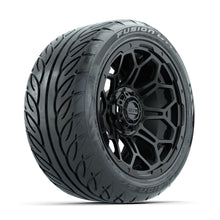 GTW Bravo Matte Black 14 in Wheels with 225/40-R14 Fusion GTR Street Tires  Full Set