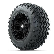 GTW Stellar Black 12 in Wheels with 22x11.00-12 Rogue All Terrain Tires – Full Set