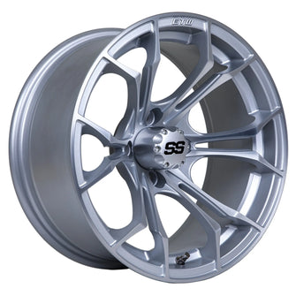 14" GTW Spyder Matte Silver with Machined Accents Wheel GTW 