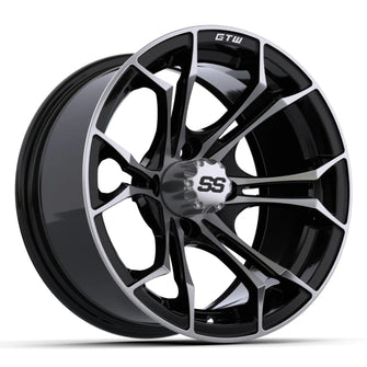 14&Prime; GTW&reg; Spyder Black with Machined Accents Wheel PN# 19-221 GTW 