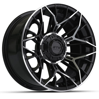 14&Prime; GTW&reg; Stellar Black with Machined Accents Wheel PN# 19-321 GTW 