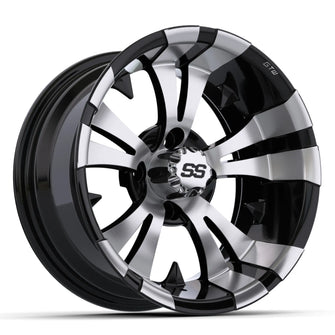 14&Prime; GTW&reg; Vampire Black with Machined Accents Wheel PN# 19-168 GTW 