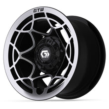 12" GTW Nexus Gloss Black with Silver Face Wheel