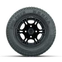 GTW Spyder Matte Black 10 in Wheels with 205/50-10 Kenda Pro Tour Low-profile Tires  Full Set