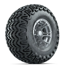 GTW Spyder Silver Brush 10 in Wheels with 22x11-10 Predator All Terrain Tires – Full Set