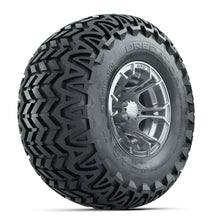 GTW Spyder Silver Brush 10 in Wheels with 22x11-10 Predator All Terrain Tires  Full Set