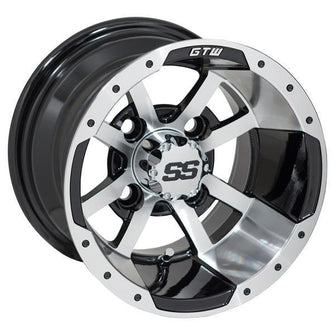 10" GTW Storm Trooper Black with Machined Accents Wheel