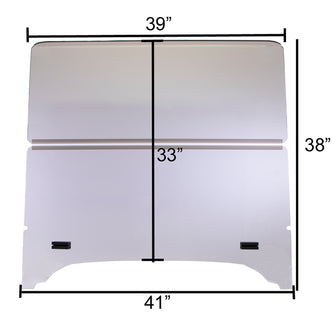 RedDot EZGO TXT Tinted 1/4" Folding Windshield for Storm Body Kits with 3/4ù Struts (Years 1994.5-Up)