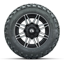 GTW Stealth Black/Machined 12 in Wheels with 22x11.00-12 Rogue All-Terrain Tires  Full Set