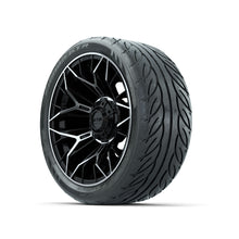 Set of (4) 14 in GTW Stellar Machined & Black Wheels with 205/40-R14 Fusion GTR Street Tires